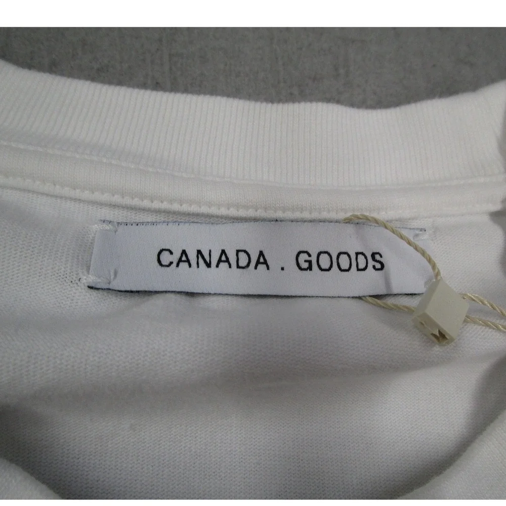 Canada Goods James Rielly Graphic T-Shirt White Organic Cotton Heavyweight Men M - Picture 3 of 11